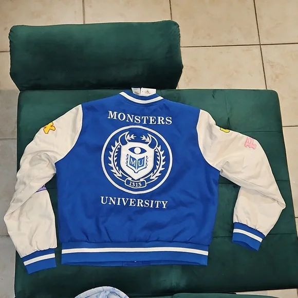 Disney Parks Pixar Monsters University Varsity Jacket By Her Universe College M - Picture 15 of 17